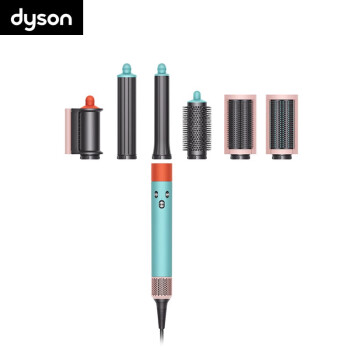 戴森（DYSON）卷发棒HS05多功能美发棒直发器吹风机卷直两用旗舰套装 彩陶波普色长发版（6个风嘴、礼盒装）