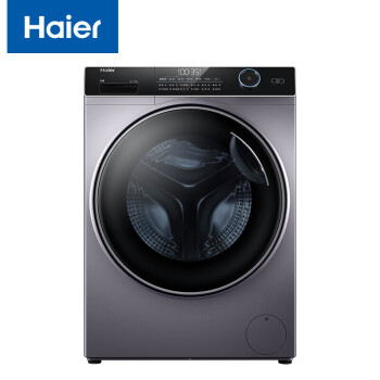 海尔（Haier）纤美系列 10KG滚筒洗衣机 全自动  超薄机身 智能投放 除菌螨 XQG100-BD14126L【专】