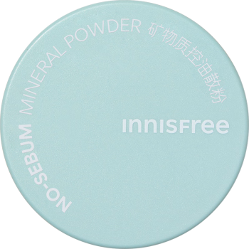 悦诗风吟（Innisfree）控油矿物质散粉带粉扑轻薄透气裸妆毛孔隐形持久定妆平价蜜粉 5g