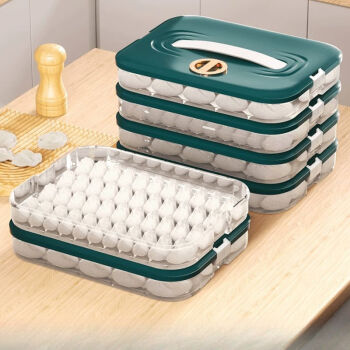 HUKID饺子盒家用食品级冰箱冷冻专用密封保鲜馄饨速冻多层食物收