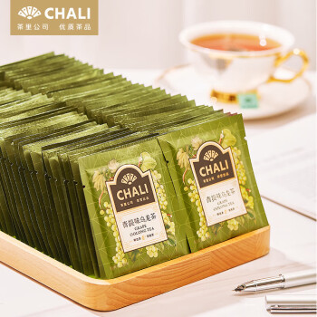 CHALI茶里 青提味乌龙茶无纺布茶包袋装 独立便携茶包量贩装200g