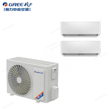 格力（GREE）大3匹一拖二 包安装壁挂式内机 多联机变频冷暖 家用中央空调GMV-Pd80W/NhFA-N3