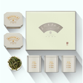吴裕泰 特级有机白茶 白牡丹大白茶树108g 茶叶礼盒