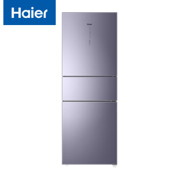 海尔三门冰箱 双变频一级能效风冷无霜干湿分储钢化玻璃面板家用电冰箱 BCD-312WFCM