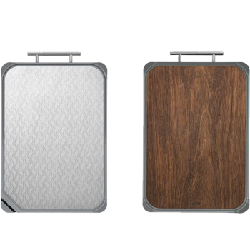 苏泊尔（SUPOR）菜板黑金檀木不锈钢砧板实木案板切菜板家用面板擀面板D402820AD1