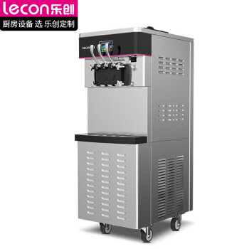 乐创lecon冰淇淋机商用冰激凌机雪糕机大产量 立式双压缩机预冷保鲜7天免清洗 YKF-YKF-8240