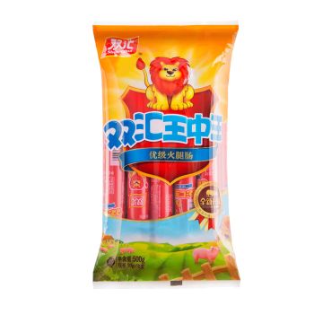 双汇王中王火腿肠 50g*10支*4袋 火腿肠 袋装 速食香肠 露营 烧烤款