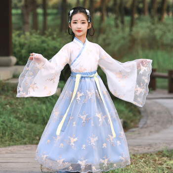 3-12岁小孩子穿的儿童女生汉服儿童古装汉服女童仙公主裙飘逸仙女服