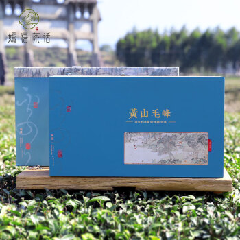嫣语茶话 黄山毛峰-知茶  茶叶礼盒300g(75g×4罐）送礼佳品过节伴手礼