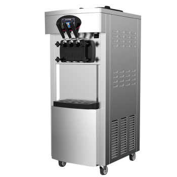 乐创（lecon）冰淇淋机商用全自动甜筒机圣代机立式双压 品牌压缩机 预冷保鲜7天免清洗 YKF-8228H