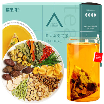 福东海（FUDONGHAI）胖大海菊花茶200克/盒 罗汉果茶三角包花草代用养生茶FDH02010171