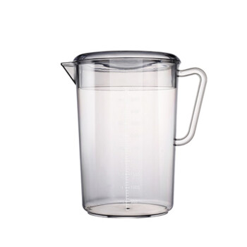 象顿（XIANDUN）PC塑料冷水壶超大容量耐高温透明凉白开水壶奶茶店果汁壶带盖量杯 5000ml透明