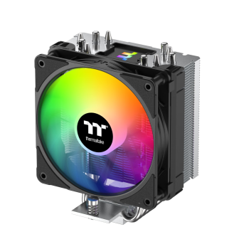 Thermaltake（Tt）钢影500P CPU风冷散热器风扇（ARGB风扇/炫彩LOGO/5热管/支持1700接口/PWM温控）