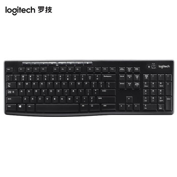 罗技（Logitech） K270无线键盘 全尺寸多媒体键盘 电脑台式机笔记本商务办公键盘 黑色