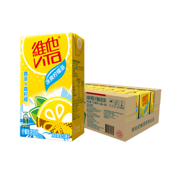 维他奶维他冰爽柠檬味茶饮料250ml*24盒 清凉口感柠檬茶 聚会整箱分享装