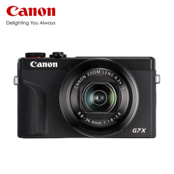 佳能（Canon） PowerShot 照相机vlog便携卡片视频直播高清相机 G7X3黑色