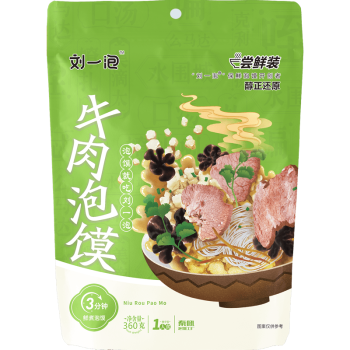 刘一泡牛羊肉泡馍小炒正宗陕西特产西安美食方便速食食品 牛肉360g*5包