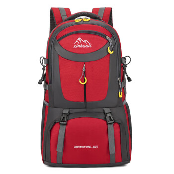 户外尖锋（HU WAI JIAN FENG）户外登山包大容量韩版时尚旅行包运动双肩包轻便行李包56-75L红色