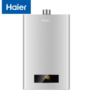 海尔（Haier）12升燃气热水器 智能恒温水量伺服变升 一氧化碳检测多重安防防冻 JSQ22-12J(12T) 灰色