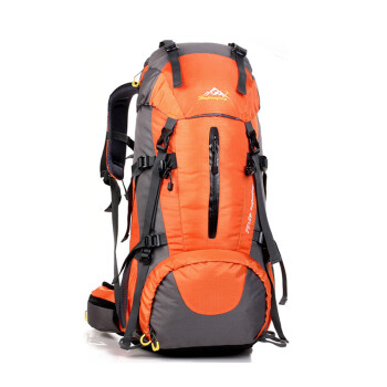 户外尖锋（HU WAI JIAN FENG）户外登山包大容量防泼水休闲双肩包徒步旅行背包45+桔色