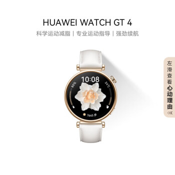 华为WATCH GT4华为手表智能手表呼吸健康研究心律失常提示华为手表凝霜白