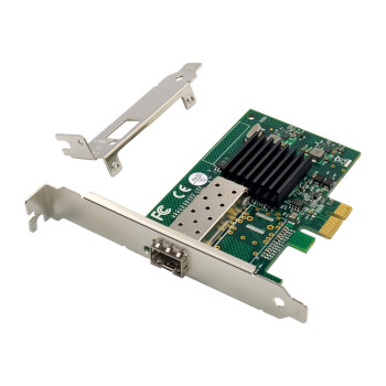 PERCKO intel 82576芯片PCI-E X1千兆单口光纤网卡1.25G桌面台式机SFP服务器网络适配器