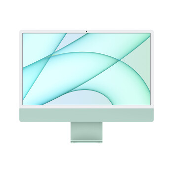 Apple/苹果iMac24英寸绿色4.5K屏八核M1芯片(8核图形处理器)8G256GSSD一体式电脑主机MGPH3CH/A