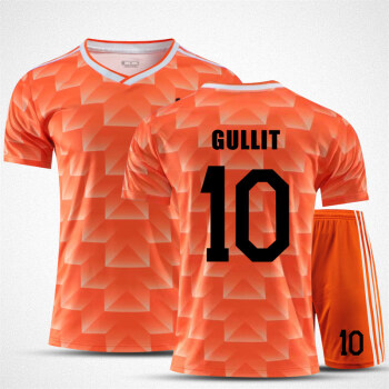 88年荷兰队足球服球衣套装男古利特欧洲杯复古足球训练定制1988荷兰橙
