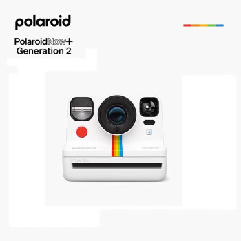 Polaroid 宝丽来 拍立得相机 Now+Gen2一次成像复古相机 生日礼物送男女友 白色（含i-Type白框相纸*2）