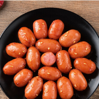 好心肠台式即食休闲小烤香肠热狗整箱火腿肠小吃零食原香味80粒20包