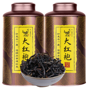 润虎 如是大红袍茶叶320g(160g*2罐)武夷岩茶 送礼自饮 企业团购 罐装