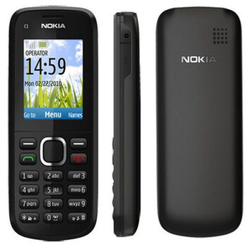 诺基亚c102直板按键经典老款保密老年人工厂戒网备用学生手机黑色移动