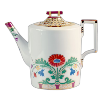 俄皇茶具莫斯科河畔系列 下午茶套装高颜值瓷器 茶壶