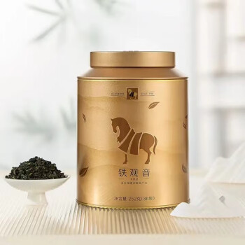 ChaXiaoKai八马茶业 安溪铁观音 清香型 乌龙茶 茶叶 罐装252g