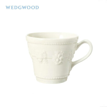 WEDGWOOD威基伍德 欢愉假日象牙白马克杯 350ml欧式精致优雅下午茶咖啡具