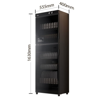 美的（Midea）保洁柜家用立式 300L大容量商用 红外线中温烘干 餐具碗柜 300升双门-5层收纳300-02