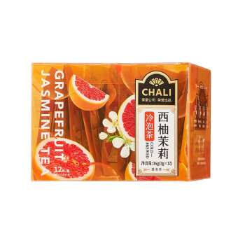CHALI茶里公司花草茶叶西柚茉莉花冷泡茶36g茶包袋泡茶水果茶12包/盒