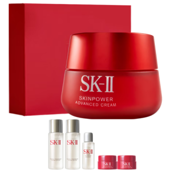 SK-II大红瓶面霜50g保湿水乳护肤品套装礼盒sk2化妆品全套skii生日礼物
