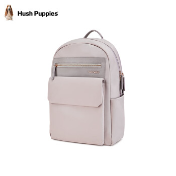 暇步士（Hush Puppies）双肩包女士背包包包女包清新电脑包透气通勤包旅行包书包 粉色