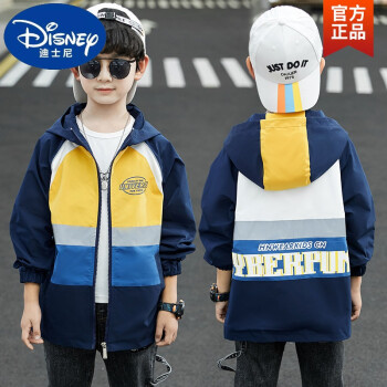迪士尼disney品牌童装男童秋装外套洋气帅气韩版风衣2021年秋季新款大
