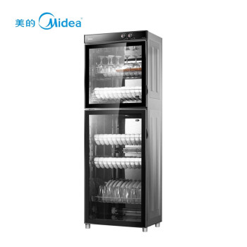 美的（Midea）MC-ZTP300-02家用小型双开门立式碗筷柜饭堂酒店商用餐具碗筷茶杯酒杯碗柜