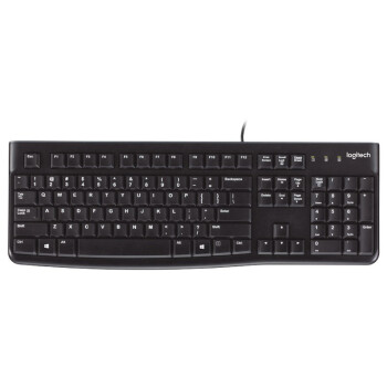  罗技（Logitech） K120有线键盘 USB口电脑笔记本商务办公键盘 全尺寸键盘  黑色