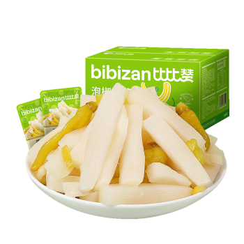比比赞（BIBIZAN）泡椒脆笋200g素食小吃休闲零食开袋即食网红酸辣解馋小吃独立包装