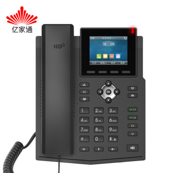 亿家通IP108W 百兆彩屏 4条线路 网络电话机 WIFI连接 SIP电话机 VIOP话机 IP话机座机商务办公