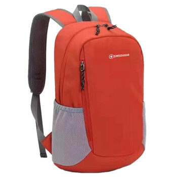 SWISSGEAR双肩旅游背包轻便登山旅行包大容量定LOGO 桔红色