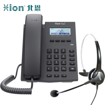 北恩（HION）S900 IP电话机 VOIP网络电话终端SIP商务办公电话-S900配FOR600耳机