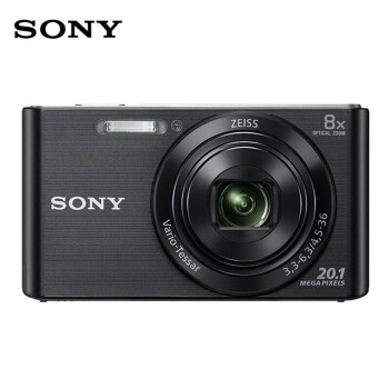 索尼（SONY）DSC-W830 便携数码相机/照相机/卡片机 黑色（约2010万有效像素 8倍光学变焦 25mm广角）