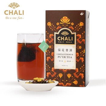 茶里（CHALI）菊花普洱盒装54g（18包） 