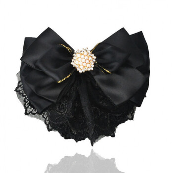 就饰好头花蕾丝盘发职业发网护士头饰酒店员工作发套韩版空姐蝴蝶结