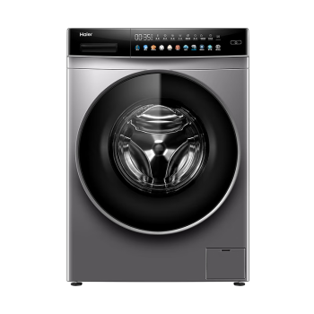 海尔（Haier）滚筒洗衣机全自动 10公斤大容量 全触控晶彩屏 智能投放 564mm超薄平嵌 健康除菌螨 EG100MATE62S
